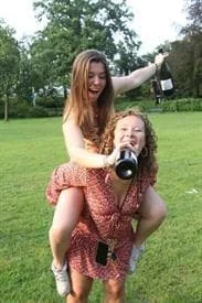 geblurde versie van de foto als achtergrond