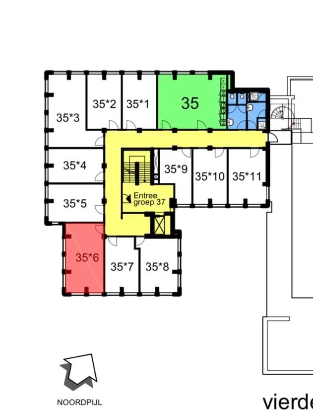 Foto van de Kamer gelegen aan de Leeghwaterplein in Den Haag