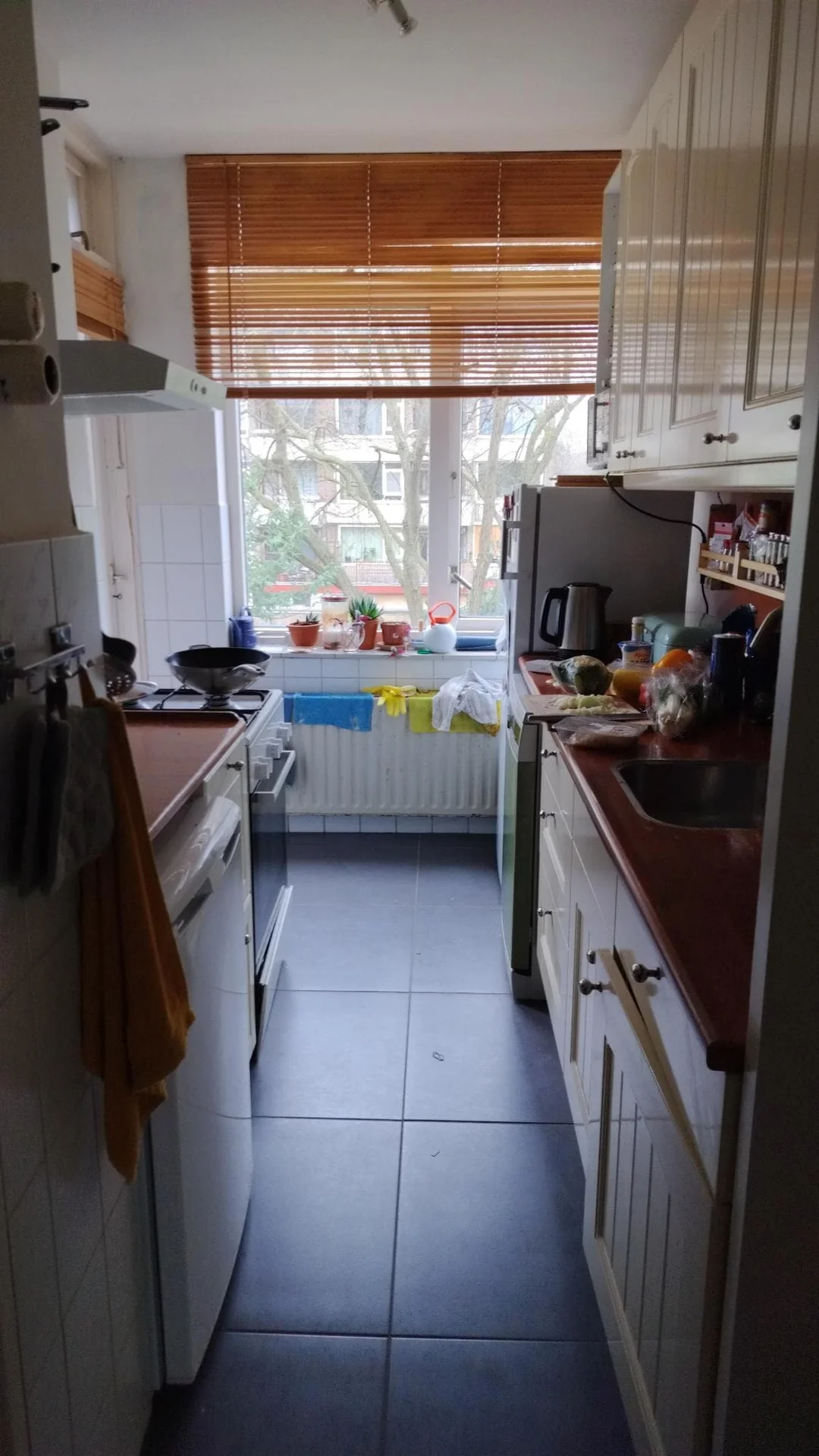 geblurde versie van de foto als achtergrond