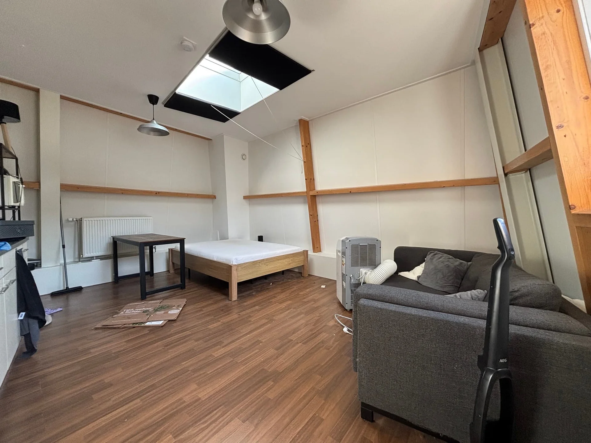 geblurde versie van de foto als achtergrond