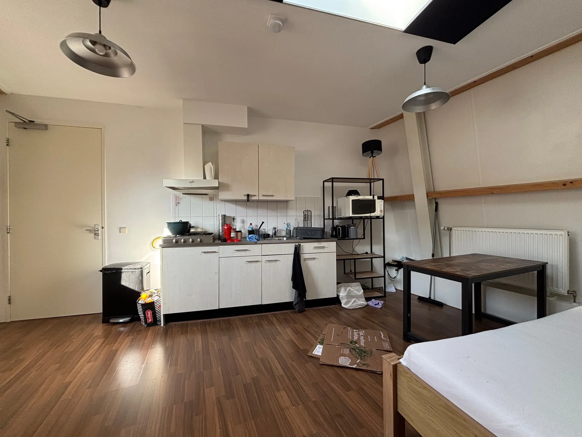 geblurde versie van de foto als achtergrond