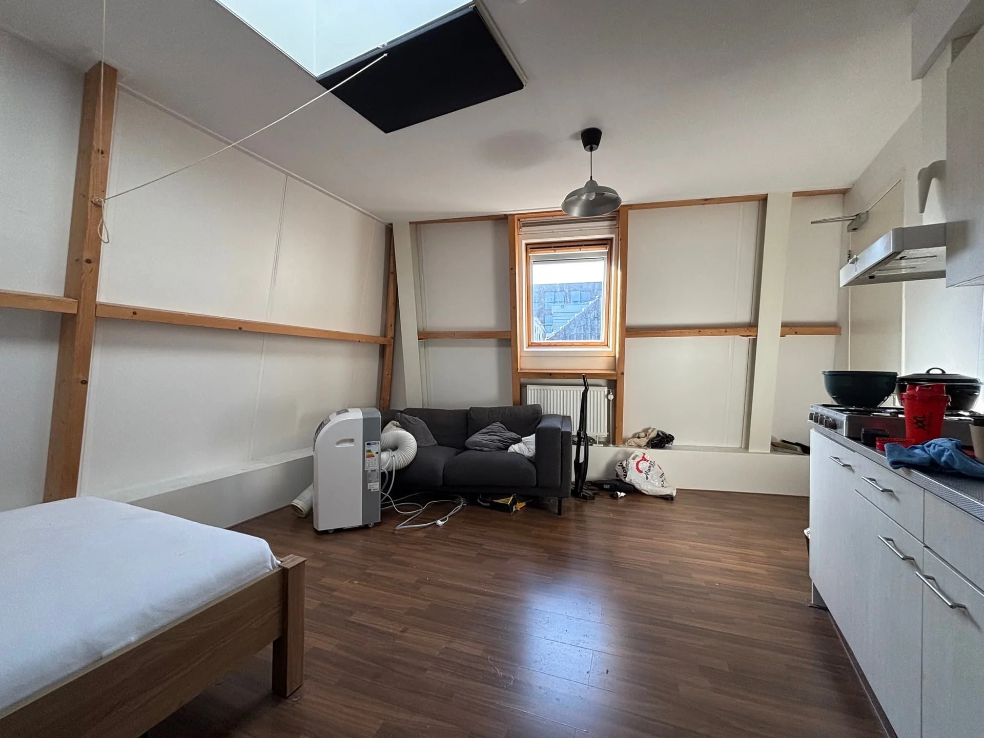 geblurde versie van de foto als achtergrond