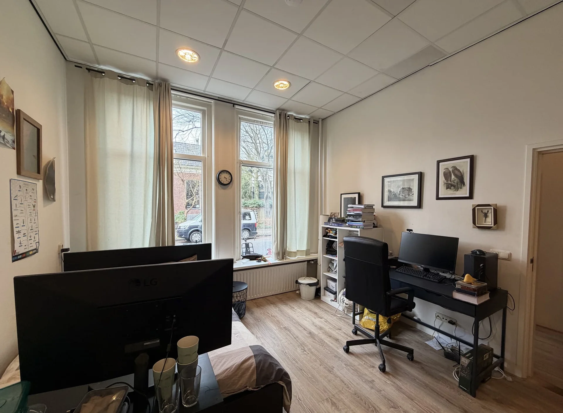 geblurde versie van de foto als achtergrond