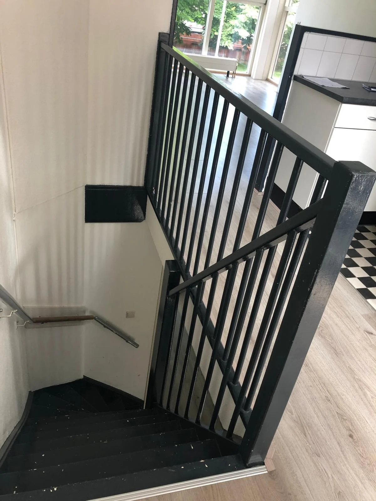 geblurde versie van de foto als achtergrond