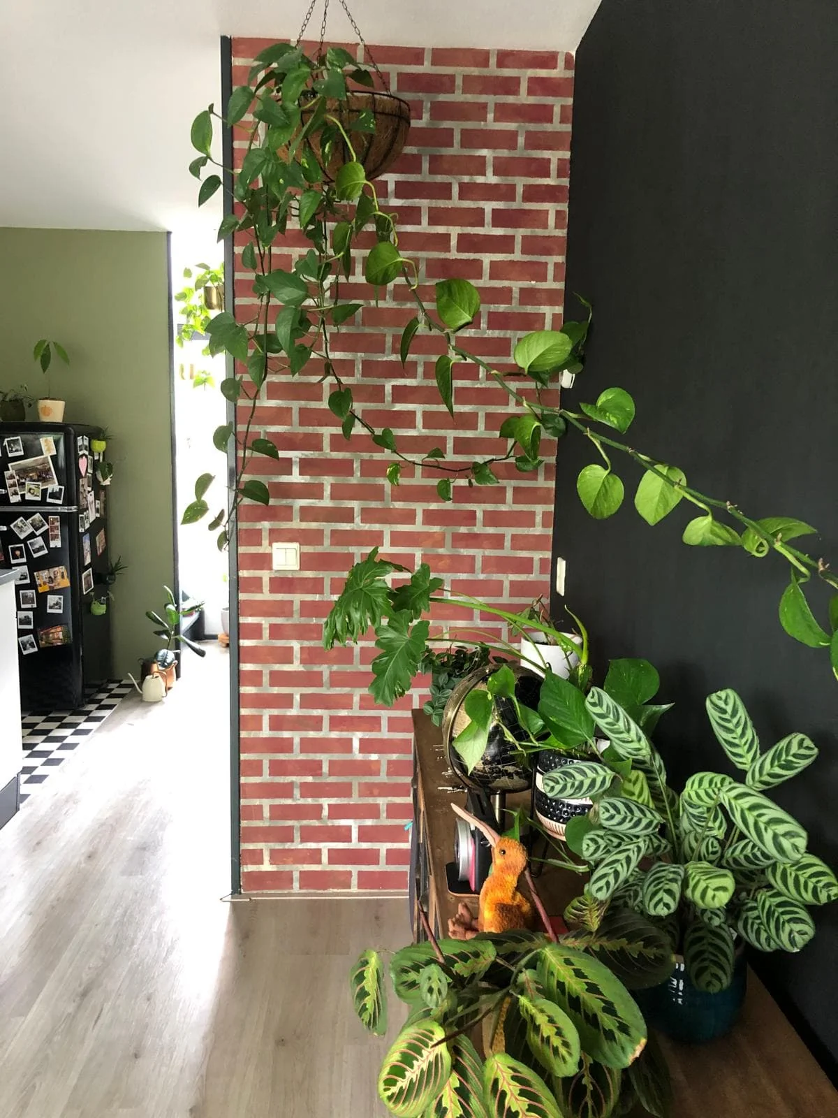 geblurde versie van de foto als achtergrond