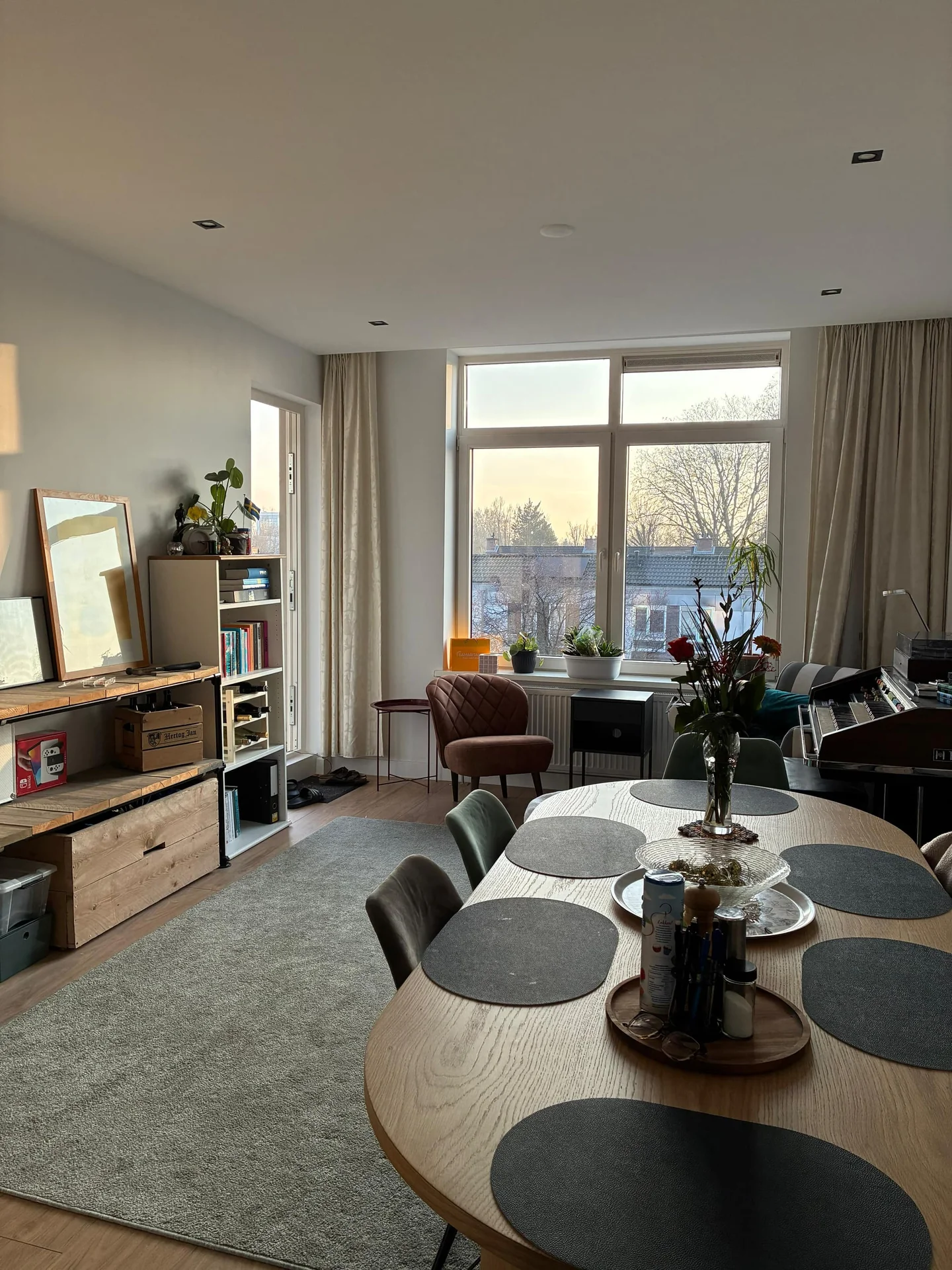 geblurde versie van de foto als achtergrond