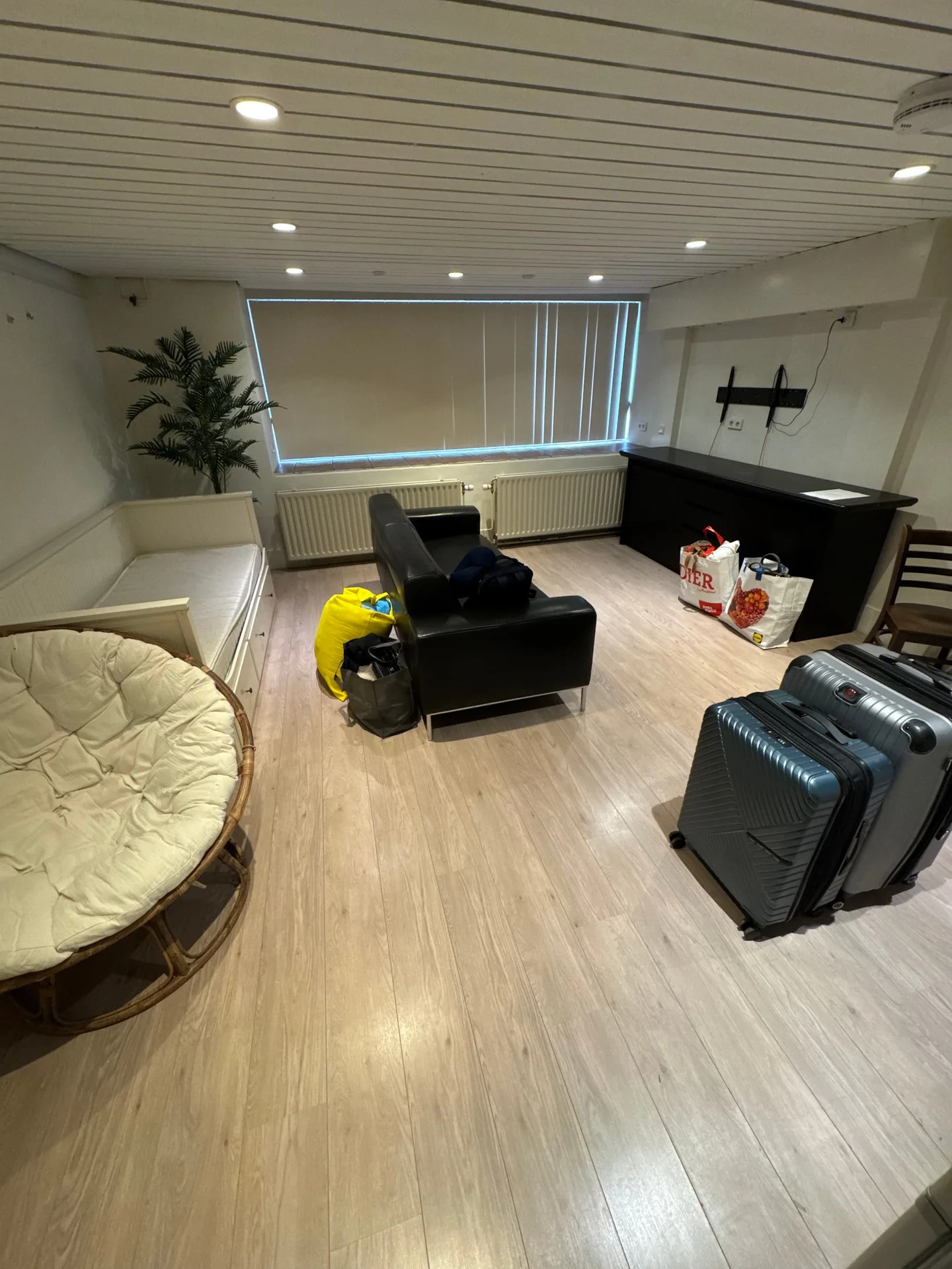 geblurde versie van de foto als achtergrond