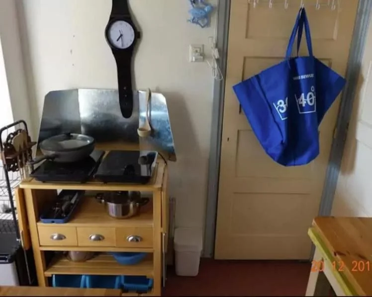 geblurde versie van de foto als achtergrond