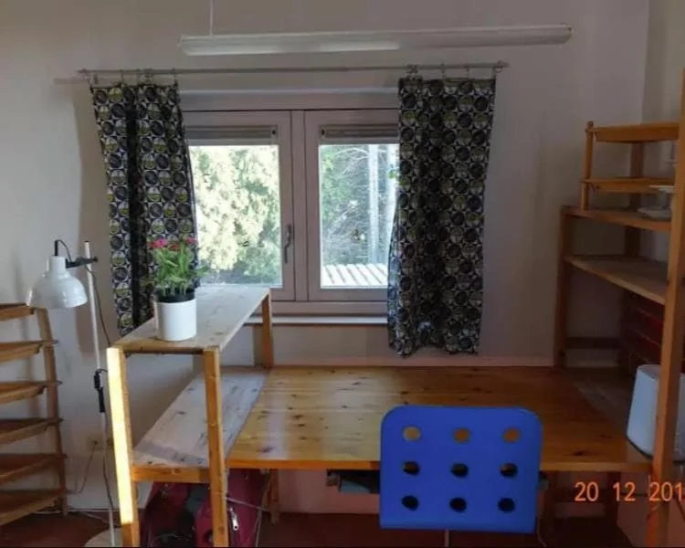 geblurde versie van de foto als achtergrond