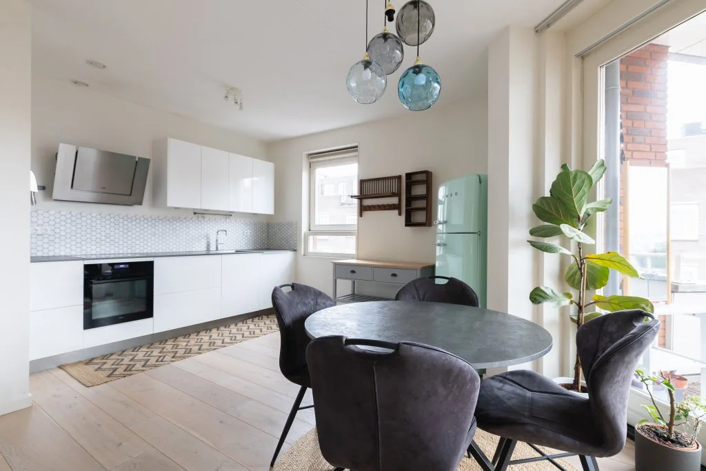 geblurde versie van de foto als achtergrond