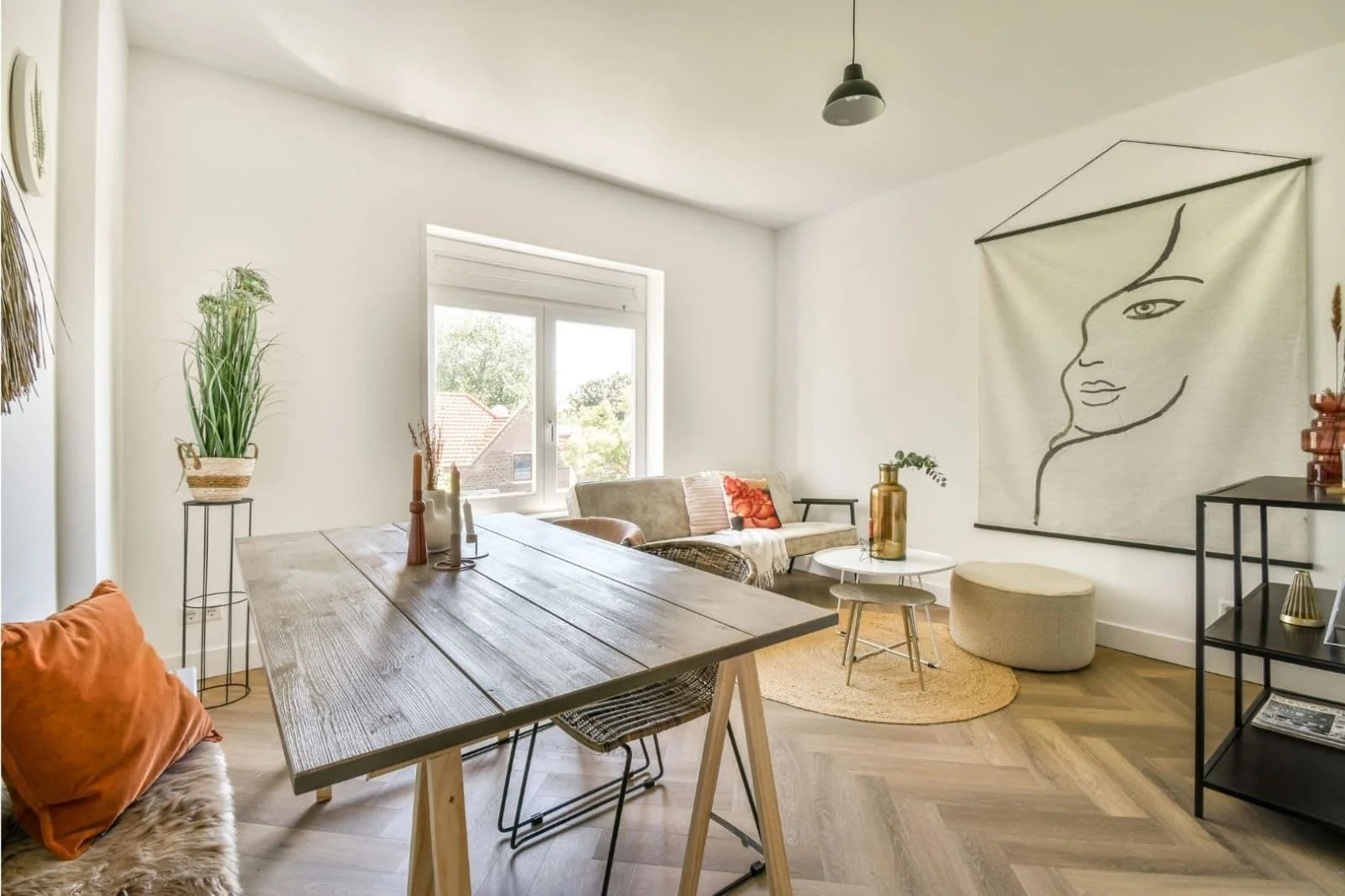 geblurde versie van de foto als achtergrond