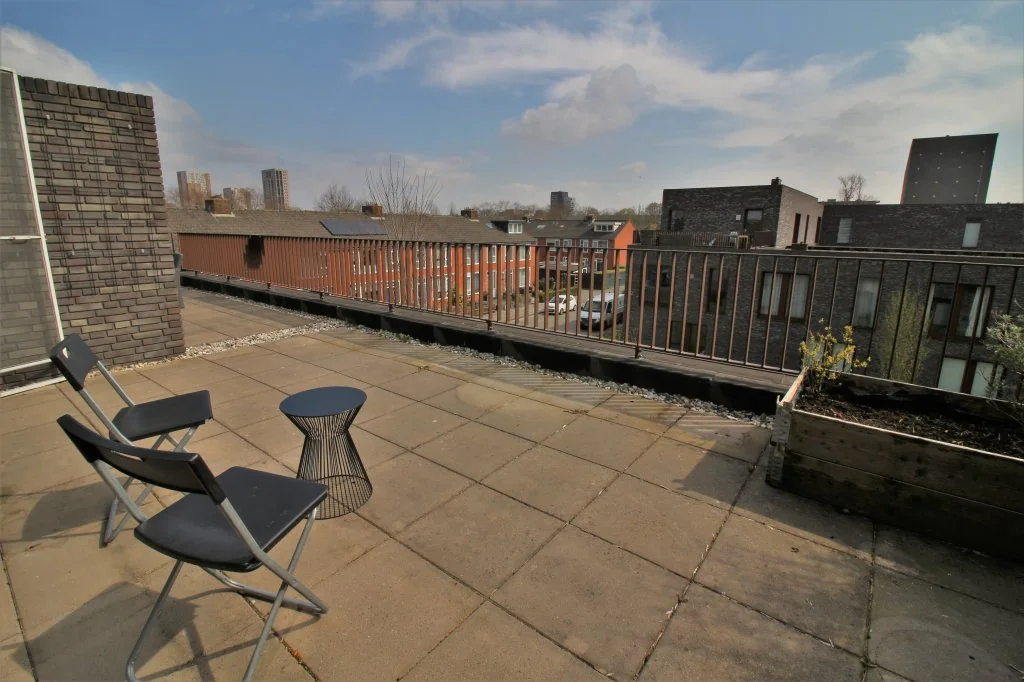 geblurde versie van de foto als achtergrond