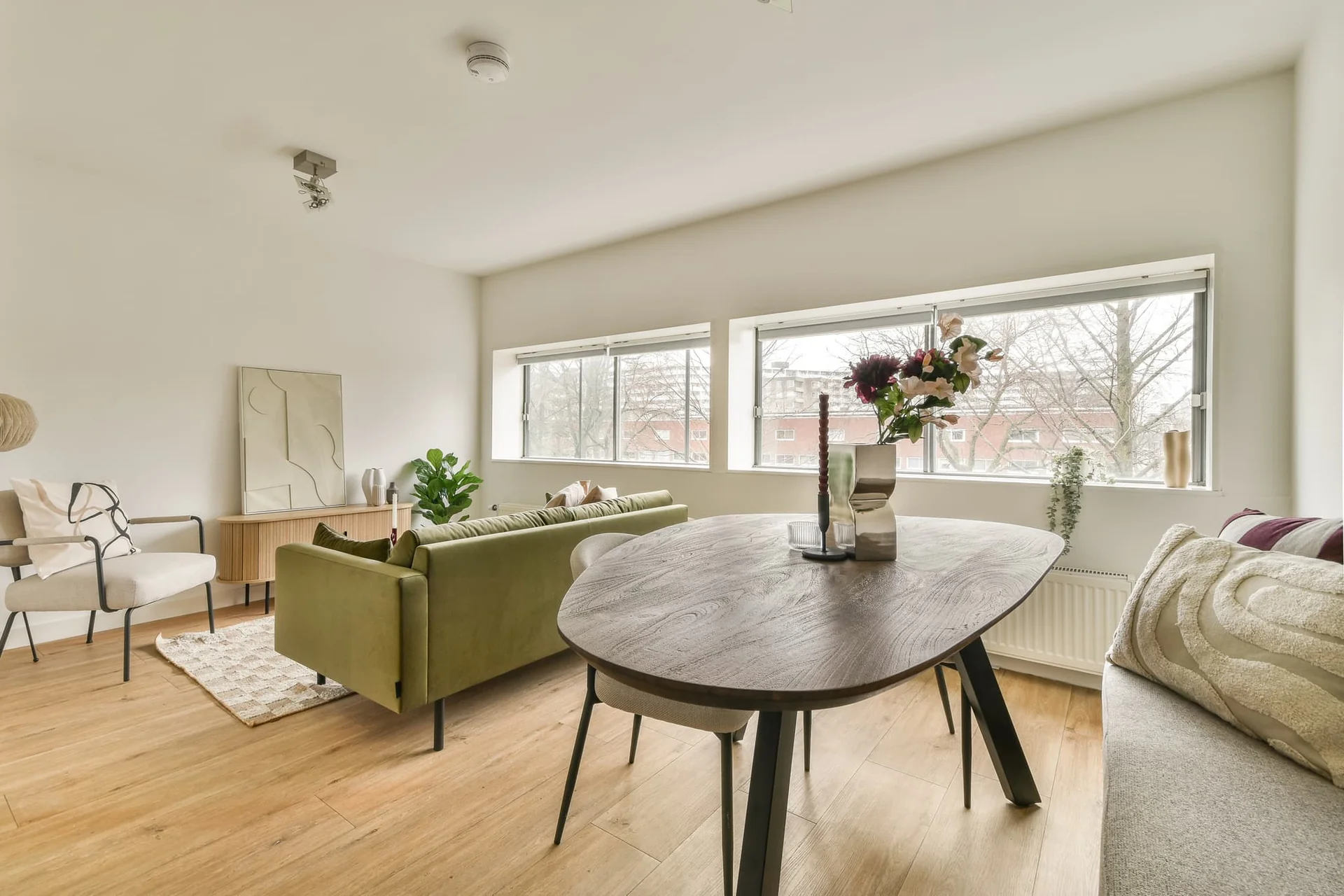 geblurde versie van de foto als achtergrond