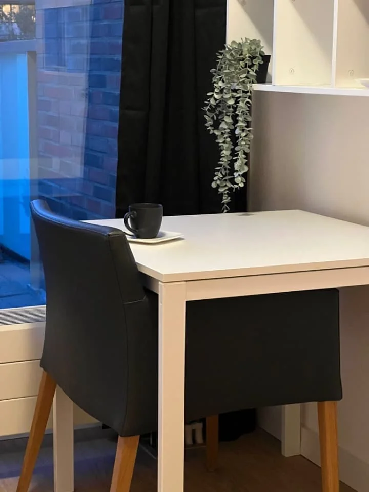 geblurde versie van de foto als achtergrond