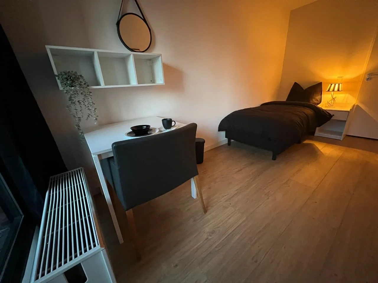 geblurde versie van de foto als achtergrond