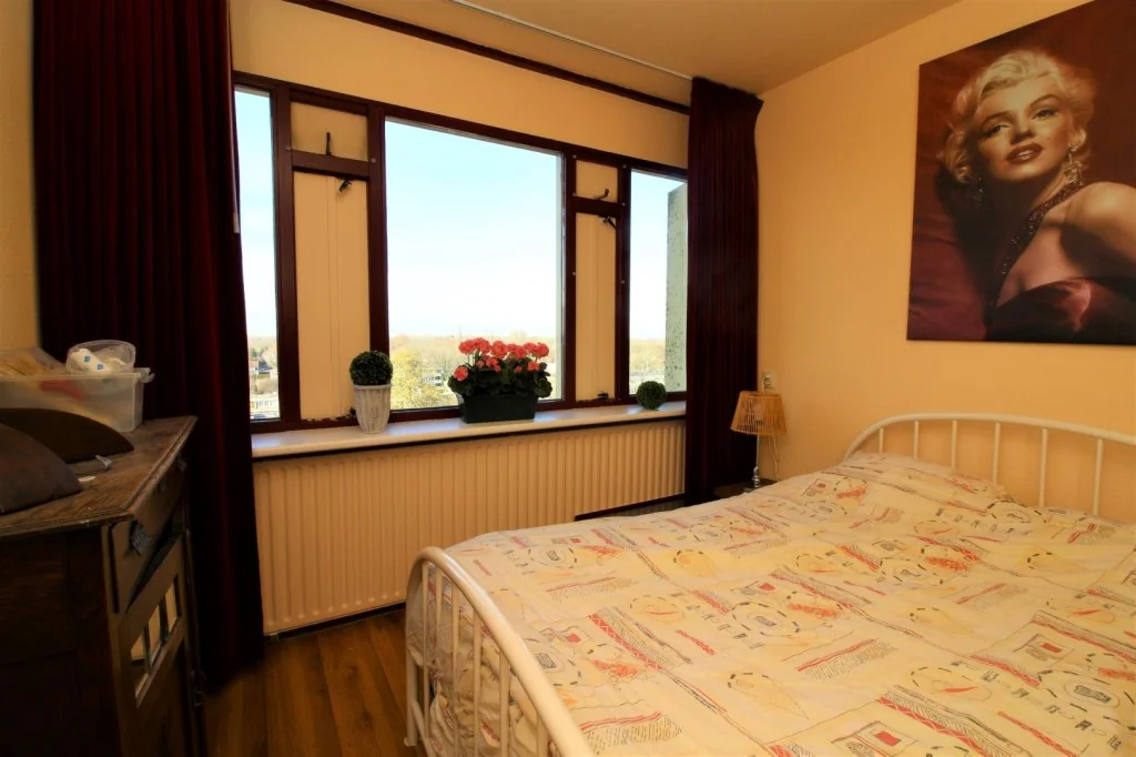 geblurde versie van de foto als achtergrond