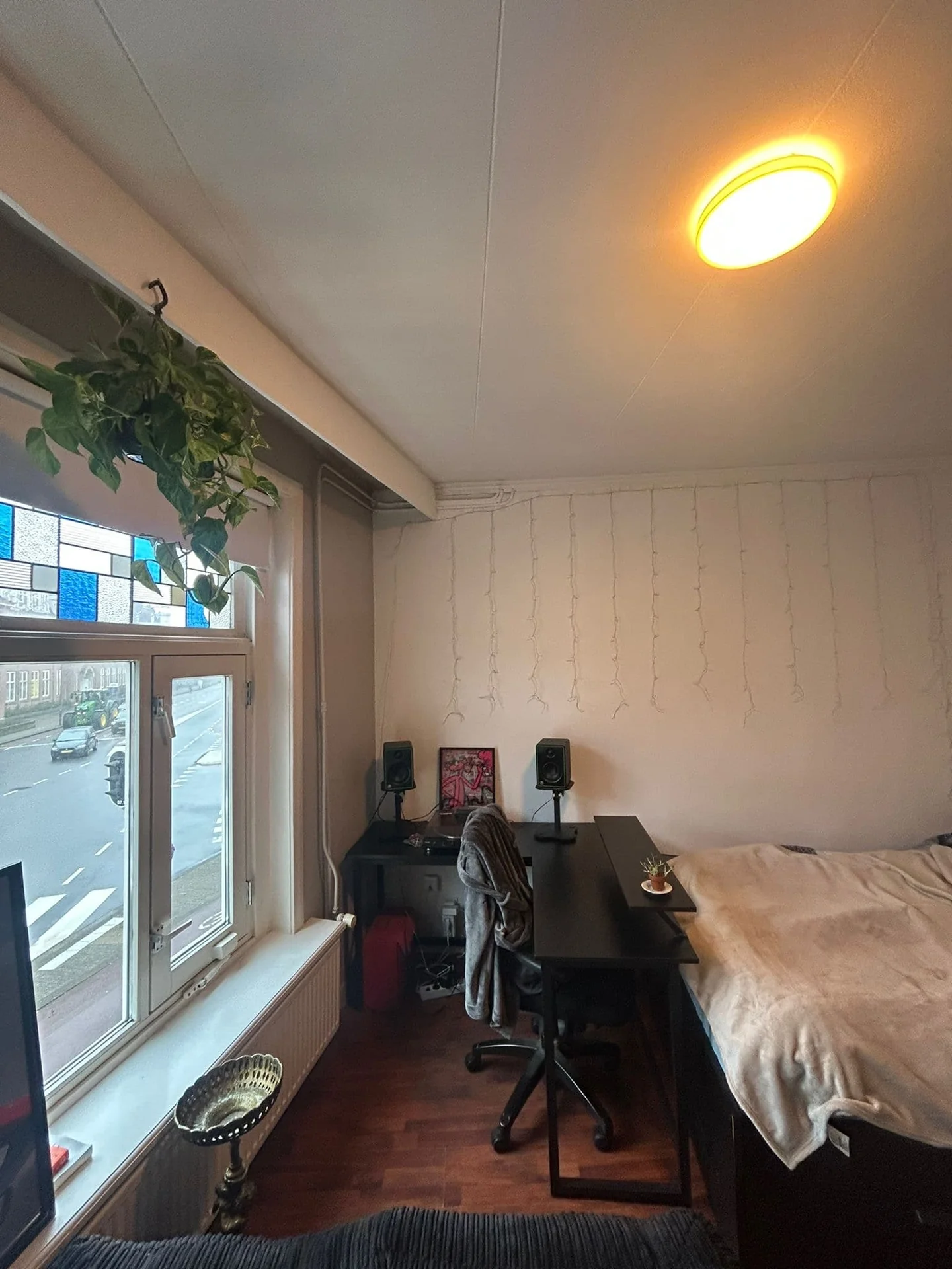 geblurde versie van de foto als achtergrond