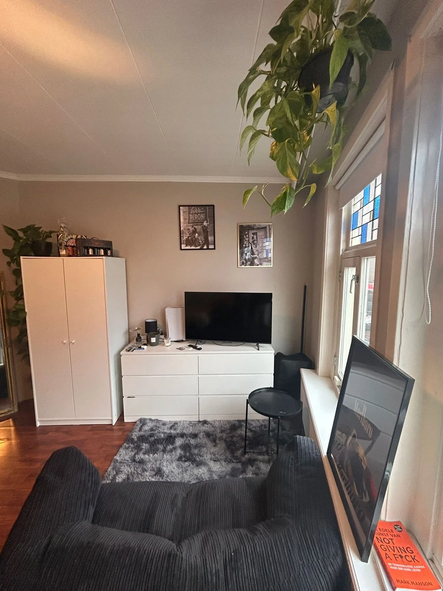 geblurde versie van de foto als achtergrond