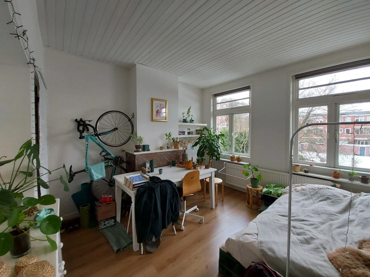 geblurde versie van de foto als achtergrond