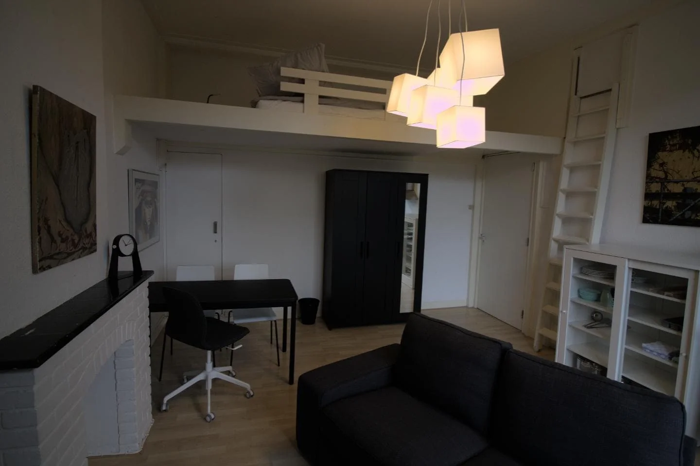 geblurde versie van de foto als achtergrond