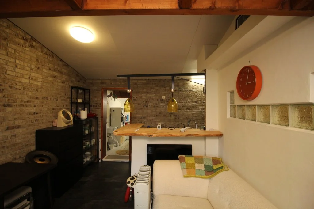 geblurde versie van de foto als achtergrond