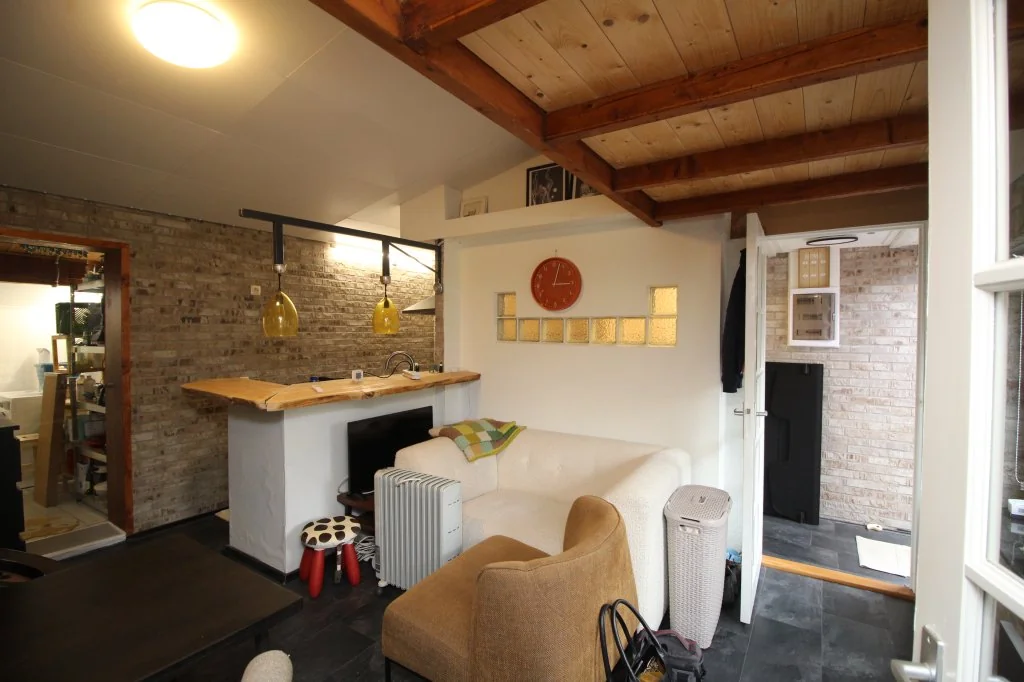 geblurde versie van de foto als achtergrond