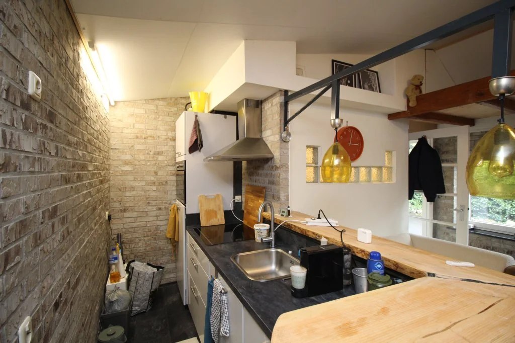 geblurde versie van de foto als achtergrond