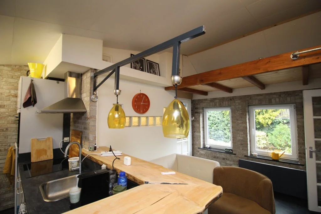 geblurde versie van de foto als achtergrond