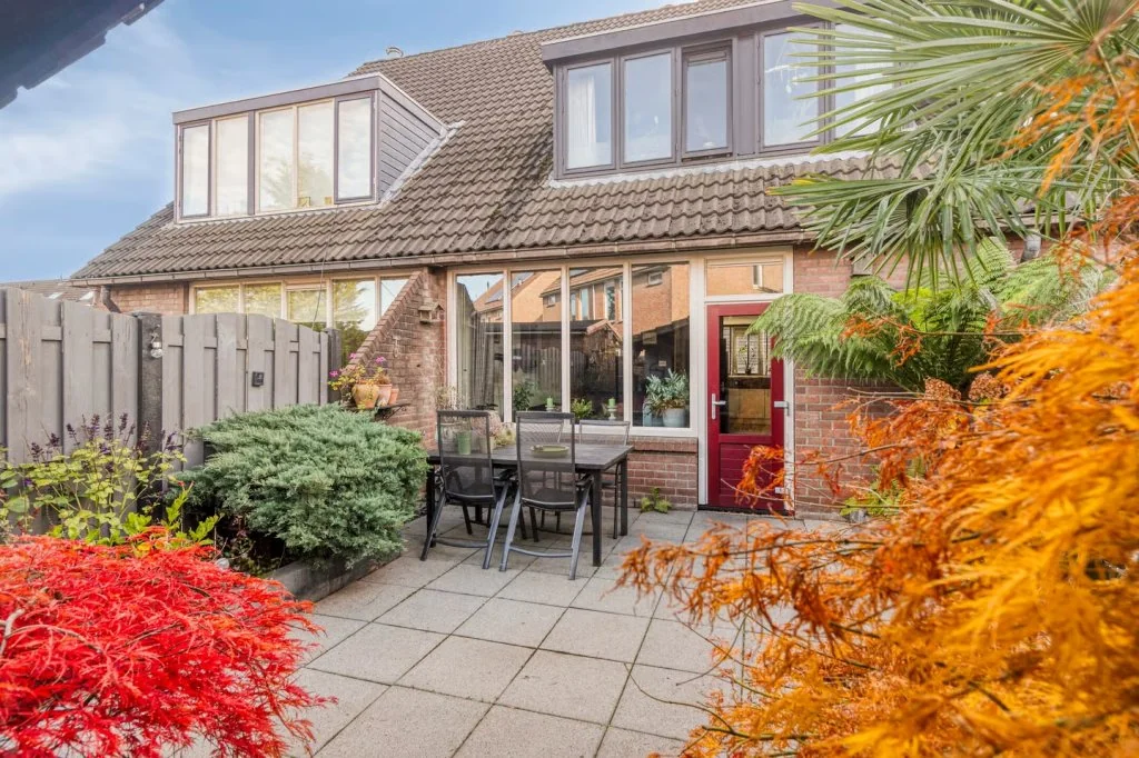 geblurde versie van de foto als achtergrond