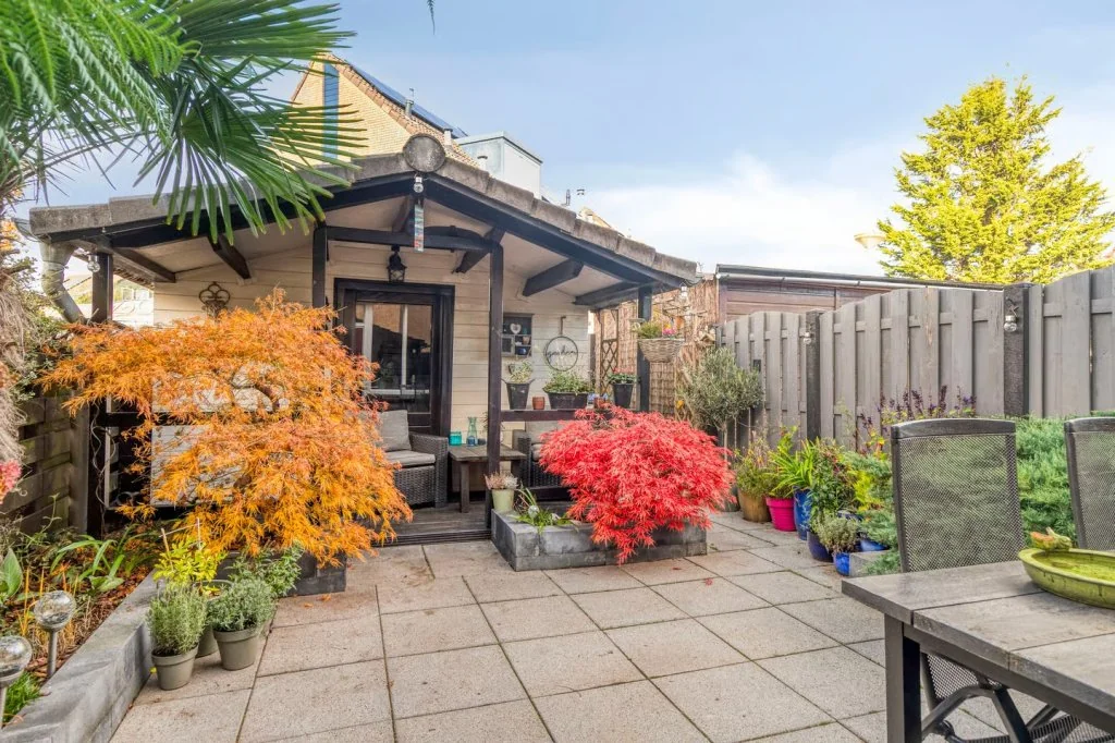 geblurde versie van de foto als achtergrond