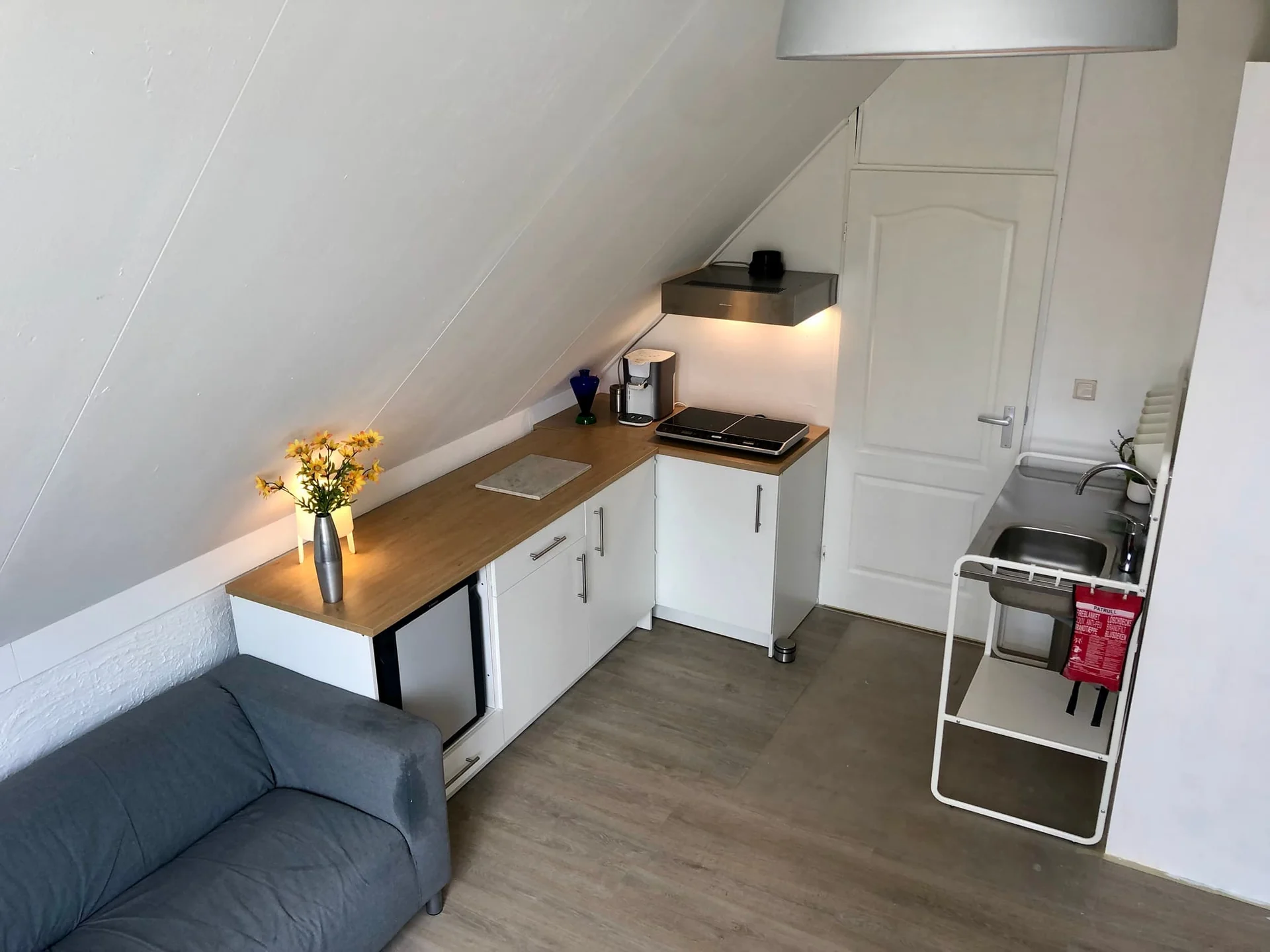 geblurde versie van de foto als achtergrond