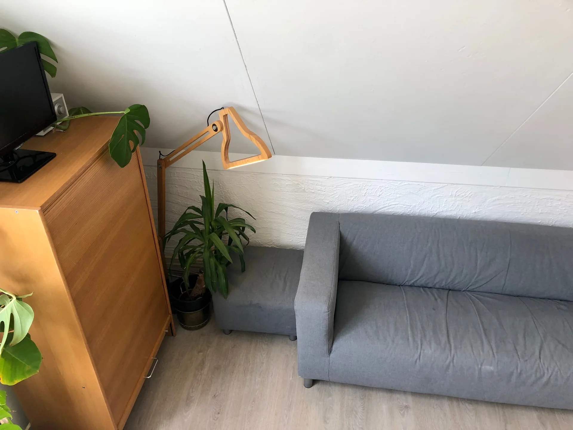 geblurde versie van de foto als achtergrond