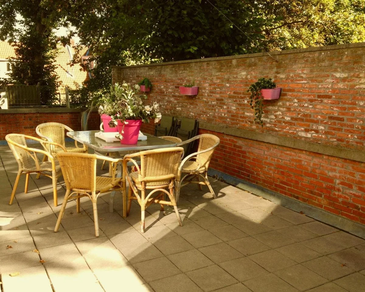 geblurde versie van de foto als achtergrond