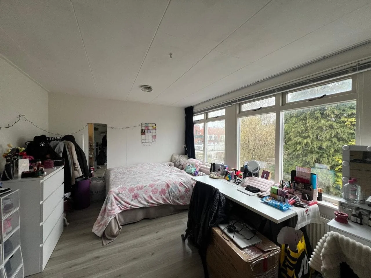 geblurde versie van de foto als achtergrond