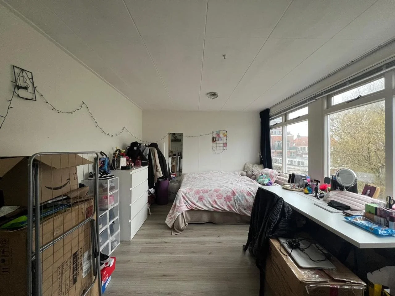 geblurde versie van de foto als achtergrond