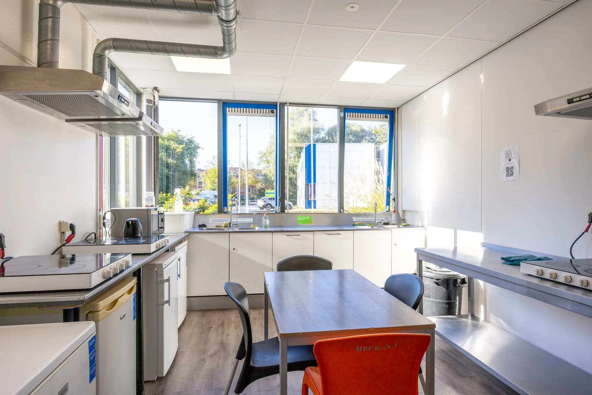 geblurde versie van de foto als achtergrond