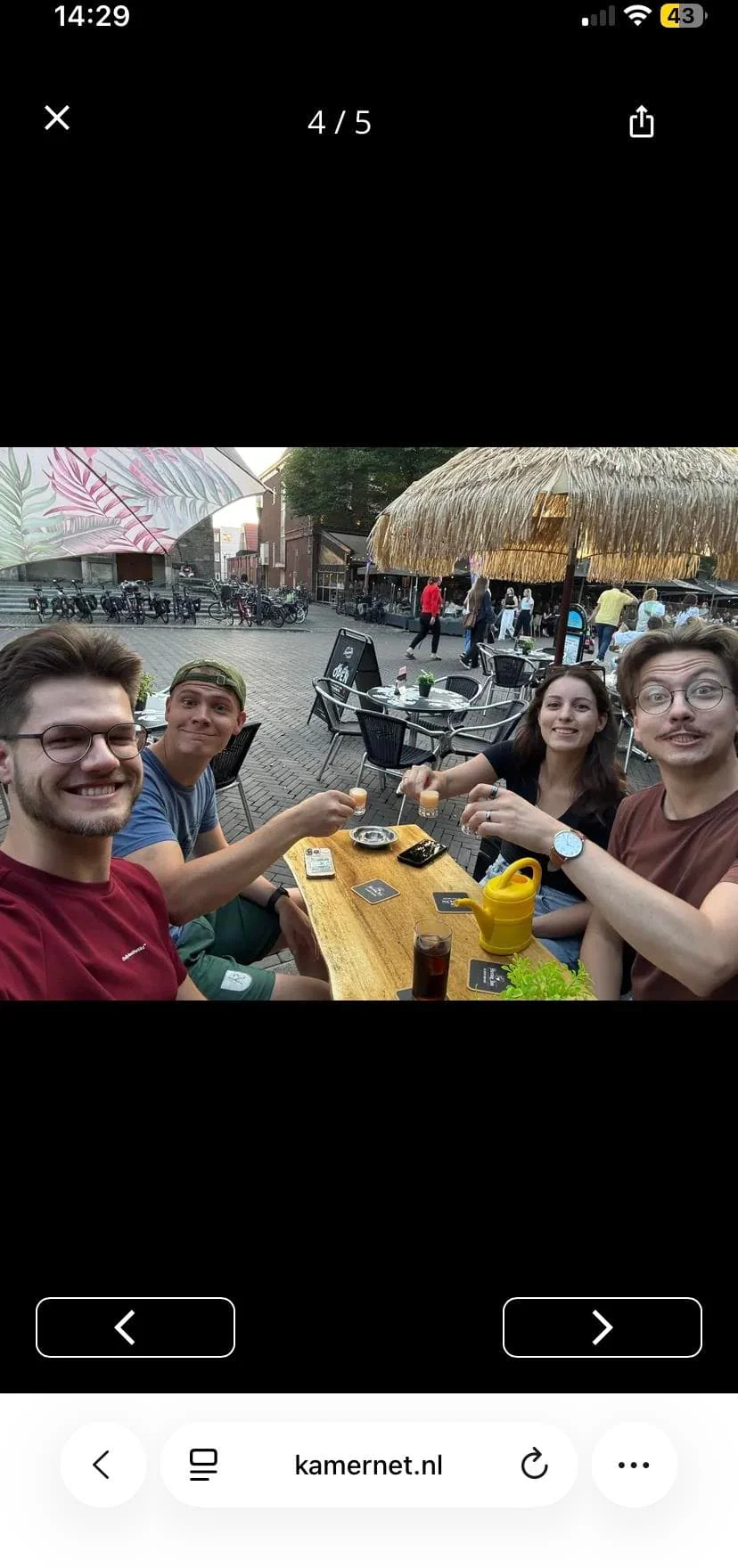 Foto van de Kamer gelegen aan de Deurningerstraat in Enschede