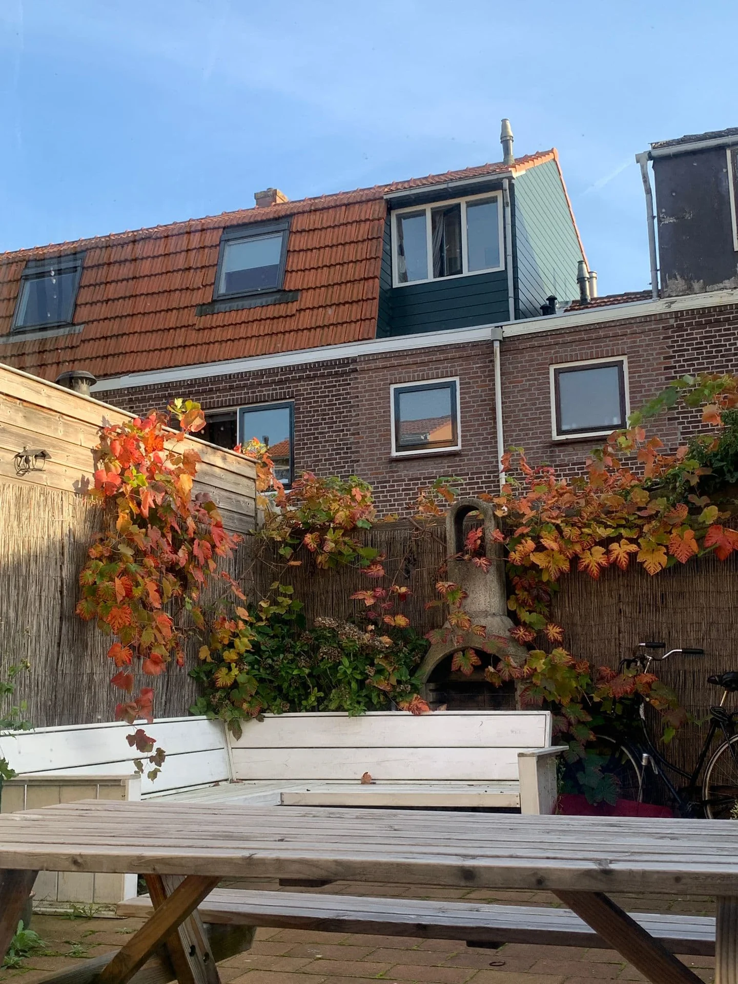 geblurde versie van de foto als achtergrond