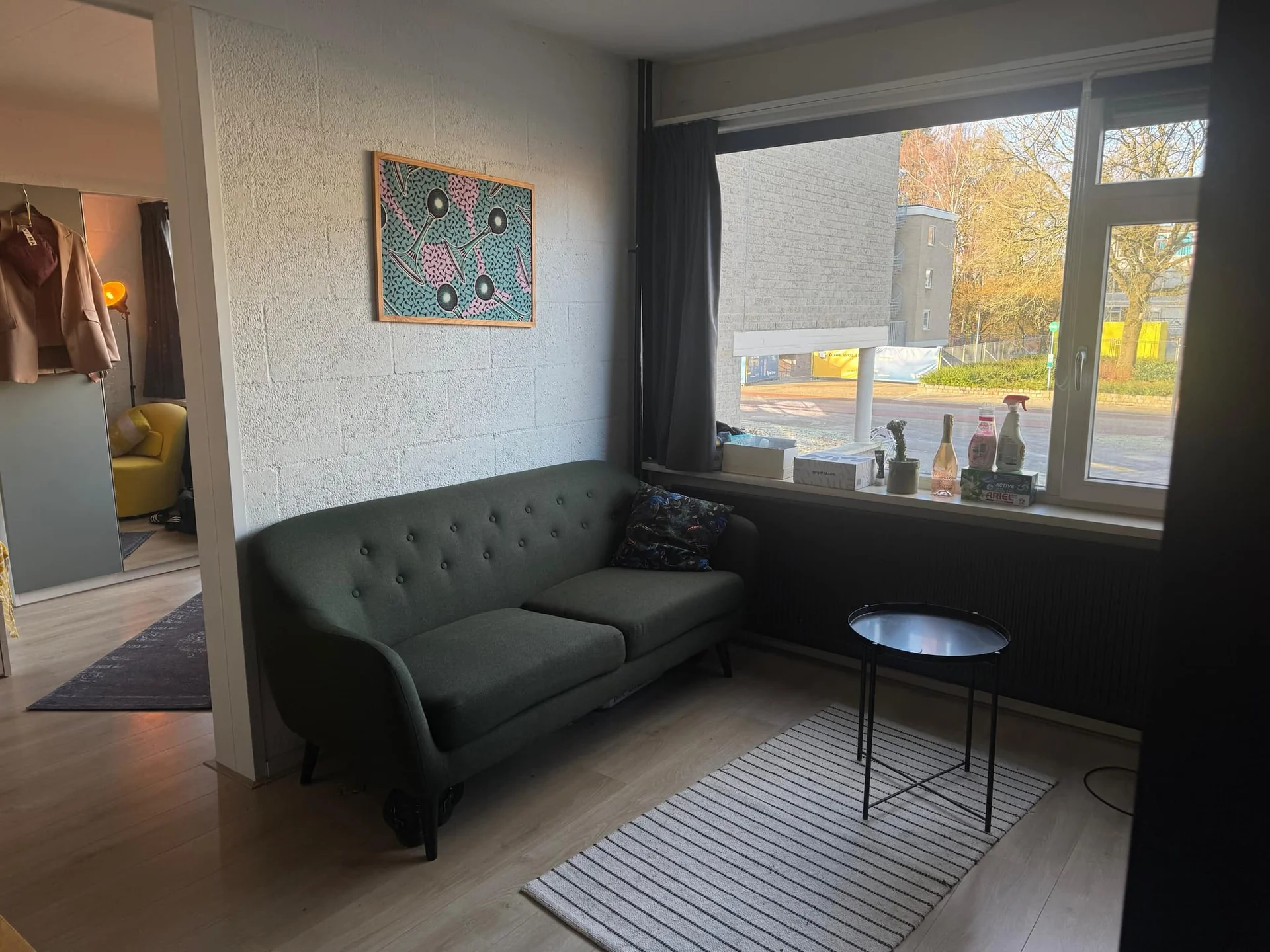 geblurde versie van de foto als achtergrond