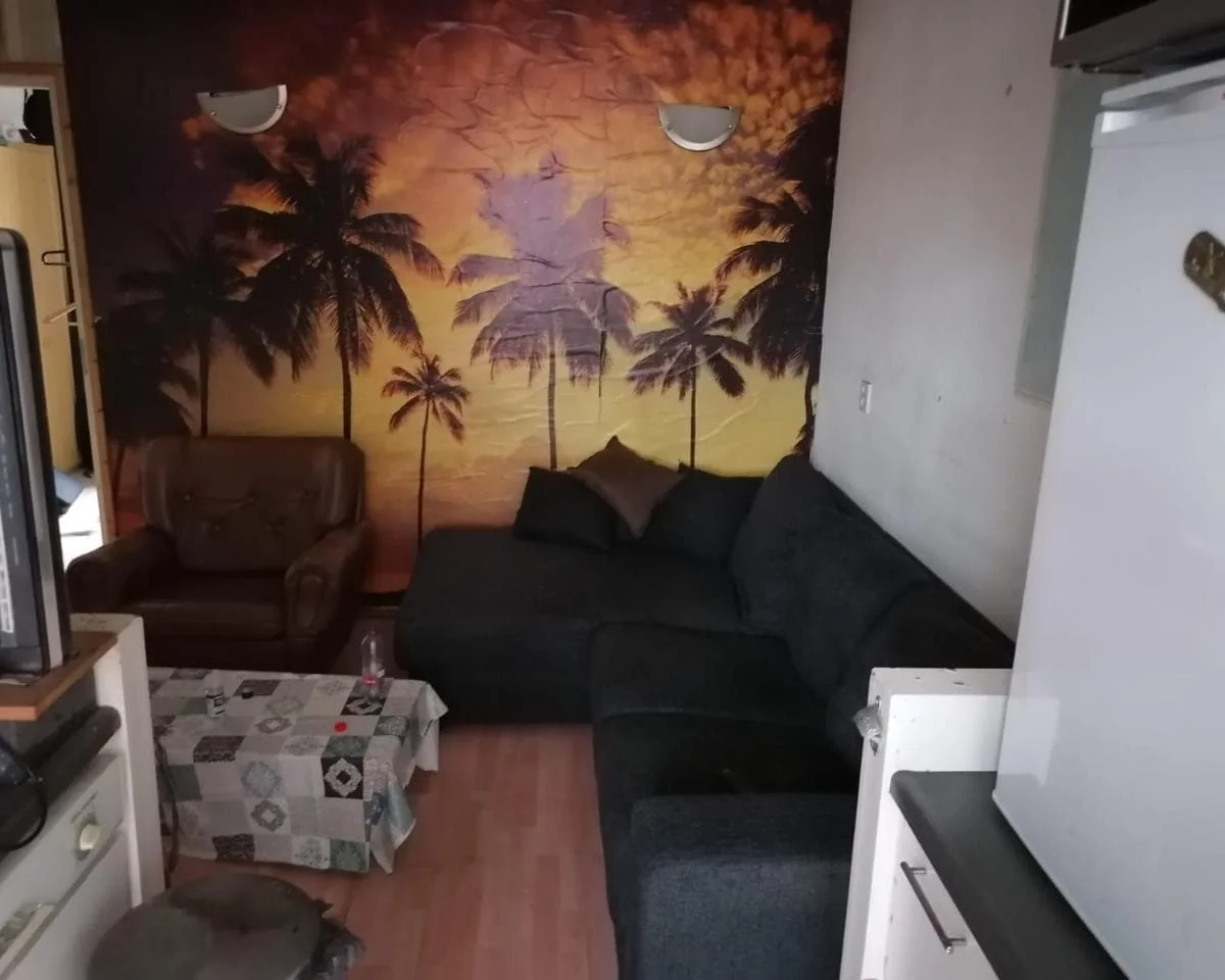 geblurde versie van de foto als achtergrond