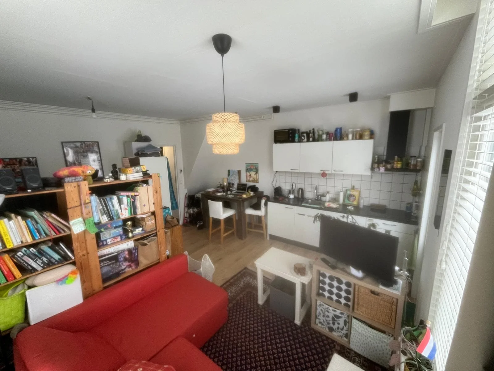 geblurde versie van de foto als achtergrond