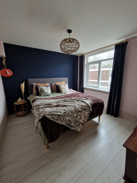 geblurde versie van de foto als achtergrond