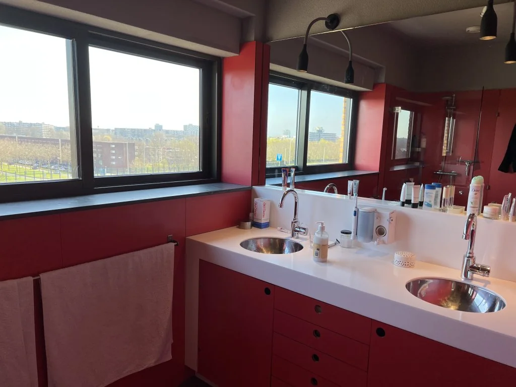 geblurde versie van de foto als achtergrond