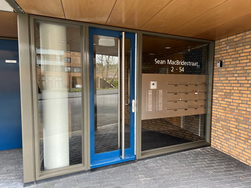 geblurde versie van de foto als achtergrond