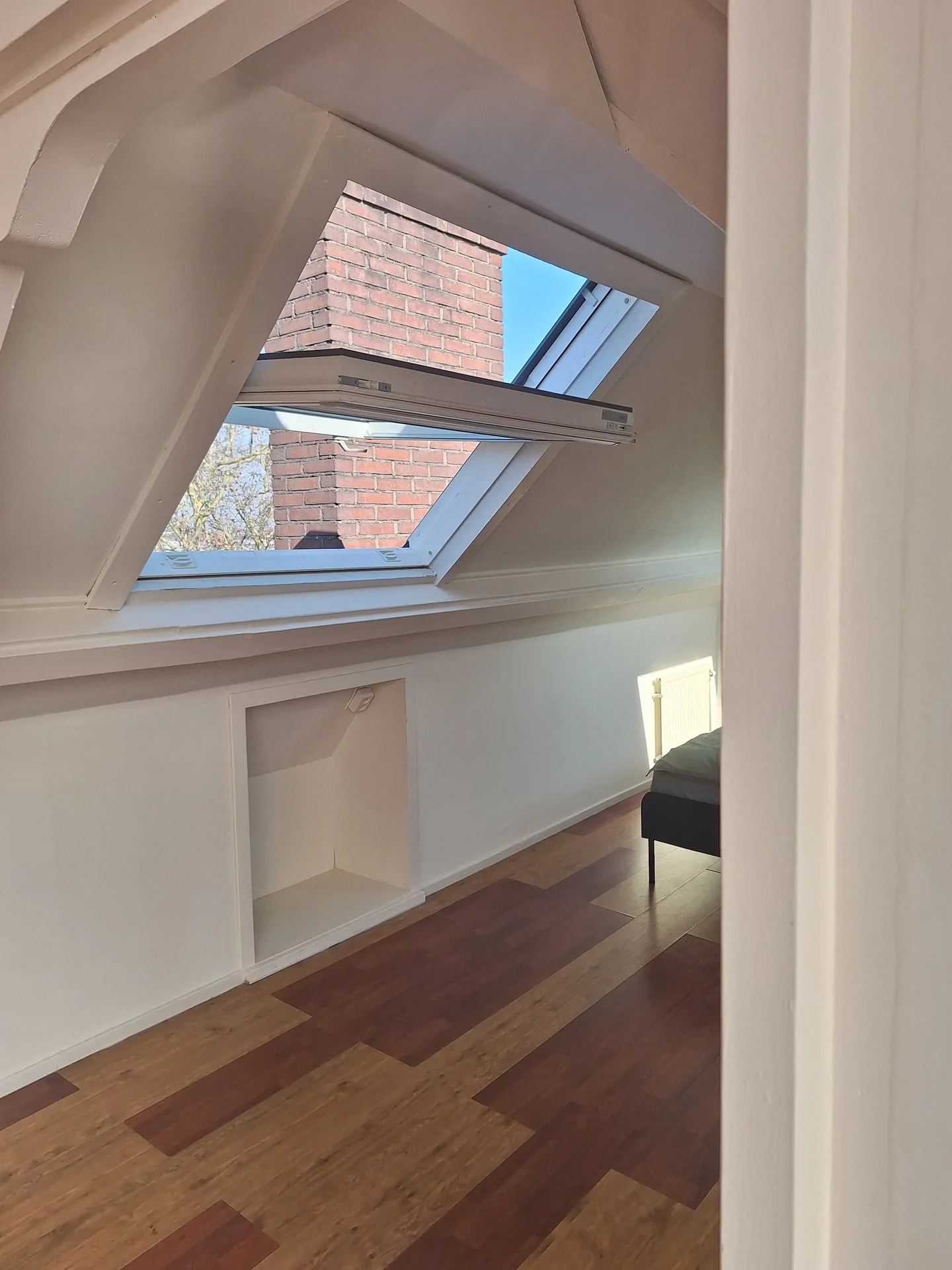 geblurde versie van de foto als achtergrond