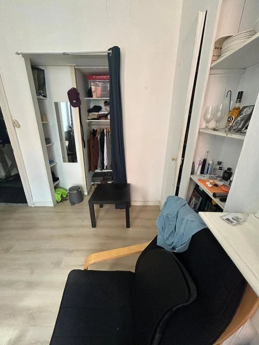 geblurde versie van de foto als achtergrond