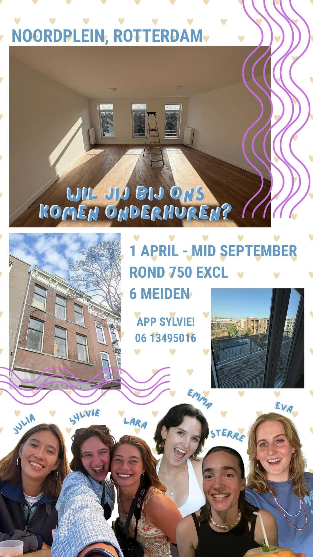 Foto van de Kamer gelegen aan de Noordplein in Rotterdam