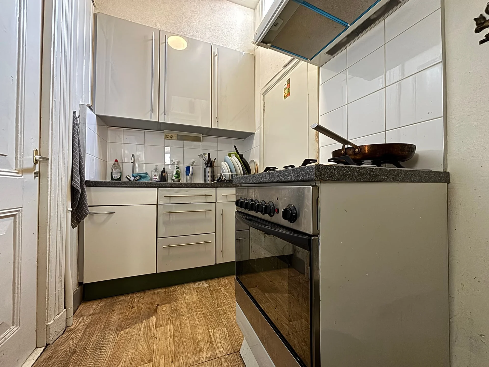 geblurde versie van de foto als achtergrond