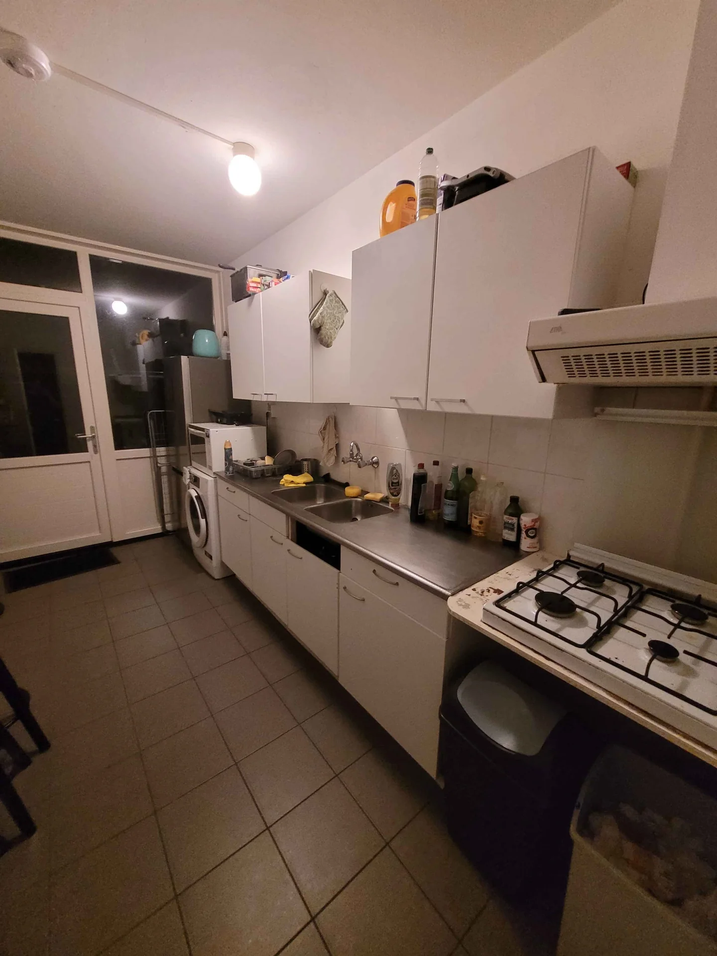 geblurde versie van de foto als achtergrond