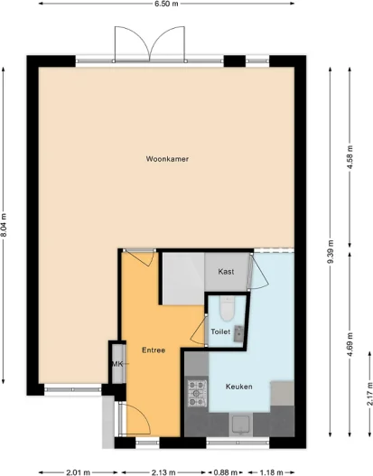 Foto van de Appartement gelegen aan de Pieter Breughelstraat in Bergen op Zoom